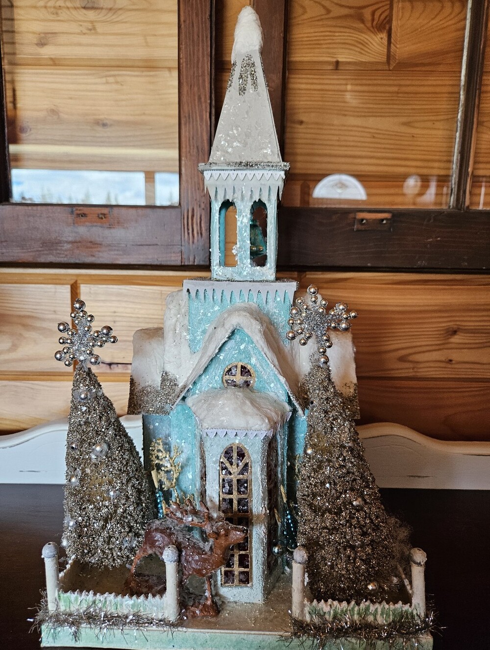 Cody Foster Holiday Paper Mache Church *See Description